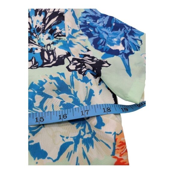 J.Crew Dress Womens Size 4 Multicolor Floral Shift Short Sleeve - Picture 6 of 6